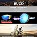Duco Polarized Sports Mens Sunglasses for Driving Golf Running Cycling TR90 Super Light Frame with 3 Sets of Interchangeable Lenses 6216