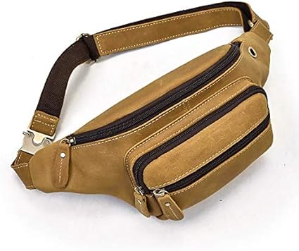leather waist bag men