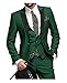 Botong Men's One Button 3 Pieces Wedding Suits Notch Lapel Suits Groom Tuxedos