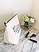 Canvas Makeup Bag with Quote and Brass Zip, Extra Large (Natural - And the Adventure Begins Darling)