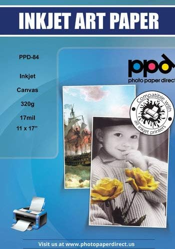 Amazon Com Ppd Inkjet Canvas 100 Real Printable Cotton Canvas