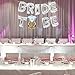 HAIOPS Bride To Be Balloon Love Balloon Jumbo Foil Balloon Handwriting Letter Giant Celebration Balloon Romantic Wedding Bridal Shower Anniversary Engagement Party Decoration (Silver)