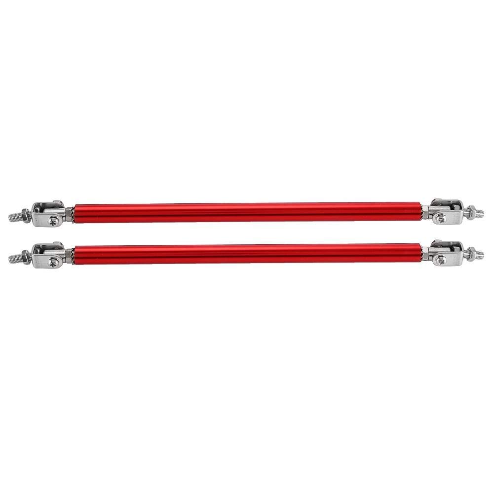 Front Splitter Lip Support Rods 1 Pair Adjustable 20cm Car Front Bumper Support Bar Strut Lip Splitter Diffuser Strut Rod Tie Bars Car Modification Support Rod (Red)