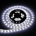 Led Strip Lights Sunsbell Battery Operated Flexible Light Strips, SMD 3528 IP65 Waterproof Super Bright LED Tape Light, with Battery Box, Cool White Indie Room Decor(2M, 6.5FT)