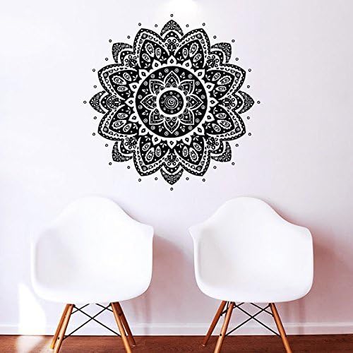 Wall Decals Mandala Ornament Indian Geometric Moroccan Pattern Namaste Flower Om Yoga Wall Vinyl Decal Stickers Bedroom Murals