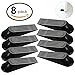 Door Stopper 8 pack Doorstop Wedge For Home And Office Flexible Non Scratching Door Stop Wedges Multi Surface Open Door Holder