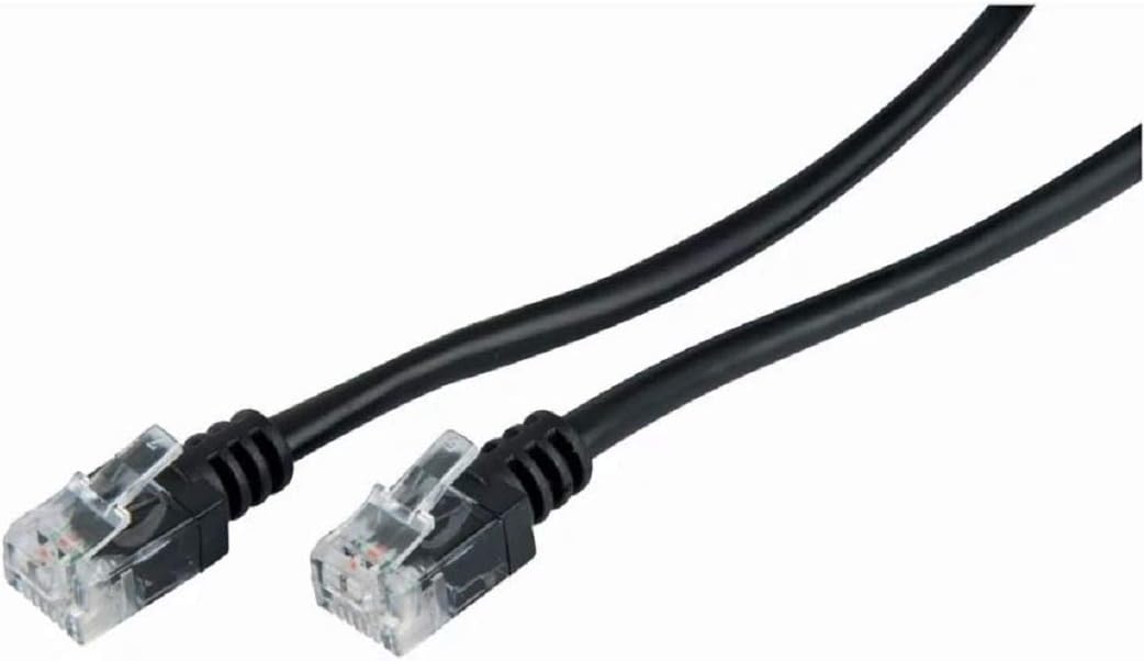 ASNQ 2m ADSL Ultra High Speed Broadband Modem Cable RJ11 to RJ11 Telephone Extension Internet Wire Network Black (Availability in 3m - Image 3