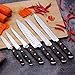 Knife set,7 Piece Kitchen Knife Set with Wooden Block,German High Carbon 1.4116 Stainless Steel Knife Block Set for Chef,Full-Tang