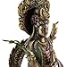 Top Collection Quan Yin on Dragon Statue - Kwan Yin Asian Goddess of Mercy and Compassion in Premium Cold Cast Bronze- 14-Inch Avalokiteshvara Collectible Figurine