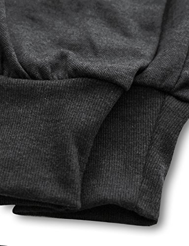 Ohoo Mens Slim Fit Lightweight Training Active Sweat Jogger Pants/DCA003-CHARCOAL-M - Thumbnail 4