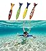Dive torpedo,Glides Under Water， Swimming pool throwing torpedo (4-pack)