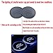 Lntly LED Car Logo Cup Holder Pad Waterproof Bottle Drinks Coaster Built-in Light 7 Colors Changing USB Charging Mat LED Cup Mat Car Atmosphere Lamp 2PCS