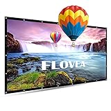 84 Inch Portable Projector Screen, FLOVEA 16:9 Foldable Outdoor Front Movie Screen, Lightweight, Folding Movie Screen for Camping/Home Theater/Education/Office Presentation