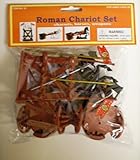 Roman Chariot Set (2 Chariots, 2 Horses, Weapons) (Bagged) 1/32 Playsets