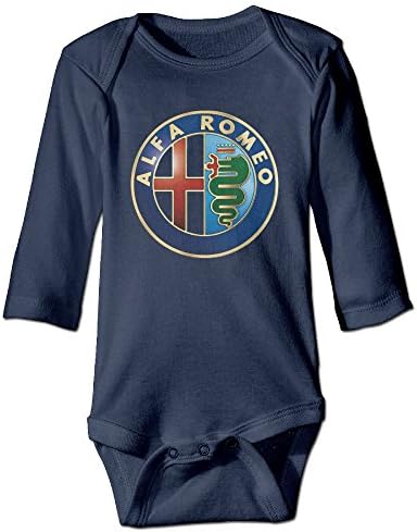Alfa Romeo Seek Logo Baby Long Sleeve Bodysuits