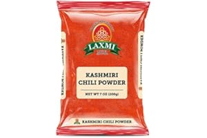 Laxmi Brand Kashmiri Chili Powder, Authentic Indian Spice, Made Fresh, Made Pure, Product of India (7oz)