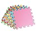 feet'sbook Puzzle Mat 9 Colors Foam Gym Exercise Flooring Baby Kids Playmat,Interlocking Squares Tiles,Waterproof,Reduces Noise,Non-Slip,Non BPA