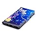 Galaxy Note 8 Case, MOLLYCOOCLE Printed Painting Wallet Case Premium PU Leather Flexible TPU Inner Cover Credit ID Card Holders Magnetic Flip Slim Fit Shockproof Stand Skin Shell, Purple Butterfly