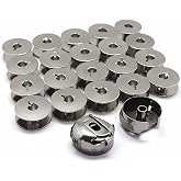 YEQIN 2Pcs Bobbin Case #9076 and 20Pcs Bobbins #9033 Compatible with PFAFF 138 234 238 331 333 335 437 438 439 460 463 480 Sewing Machine.