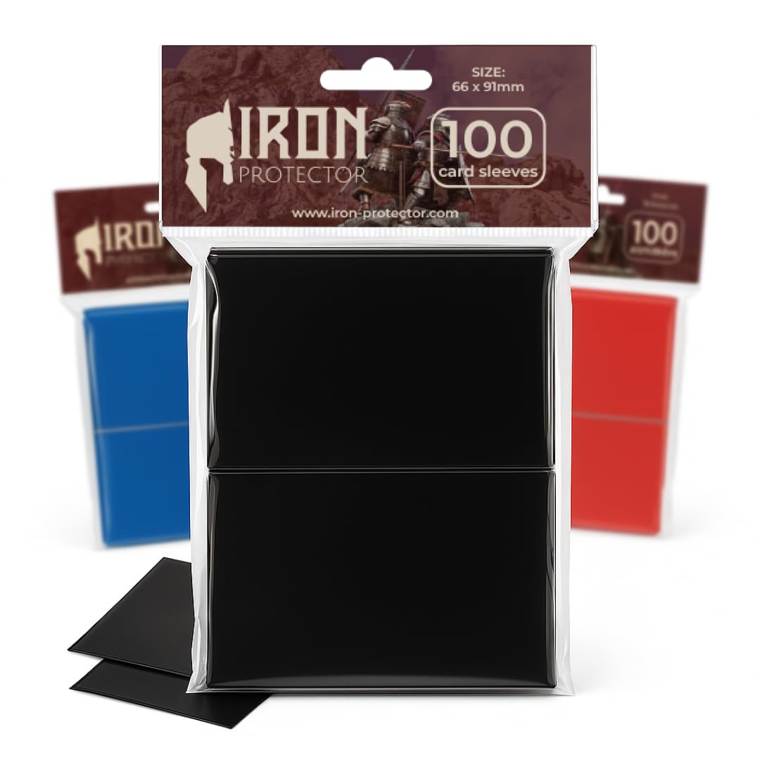 100 Card Sleeves Standard Size 66x91mm MTG Trading Card Sleeves for Standard Decks and TCG Durable Plastic Protectors Shuffle Lorcana Scratch Resistant Clear Sleeves for Collectible Cards