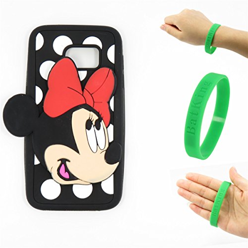G935T Case,Galaxy S7 Edge Minnie Mickey Case,Bat King 3D Cute Cartoon Mouse Minnie Soft Silicon Gel Rubber Case Cover Skin for Samsung Galaxy S7 Edge SM-G935(T-Mobile)(Minnie)