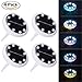4 Pack Solar Powered Ground Lights - Doingart 8 LED Solar Path Lights Outdoor Waterproof Garden Landscape Lighting for Yard Driveway Lawn Pathway Walkway Disk Light