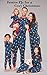 PajamaGram Matching Christmas PJs for Family, Christmas Lights, Womens XS / 2-4 Blue