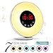 Wake Up Light Alarm Clock, Digital Alarm Clock with Colored Sunrise Simulation, 7 Colors, 6 Nature Sounds, FM Radio, Touch Control for Heavy Sleepers