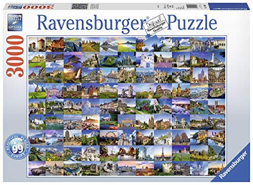 Ravensburger Puzzle 17080-99 Beautiful Places in Europe - 3000 Teile Puzzle für Erwachsene und Kinder ab 14 Jahren