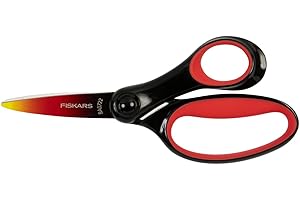 Fiskars children's scissors, scissors for big children aged 8 - 11 years, right-handed, SoftGrip, length: 15 cm, ombré look, 