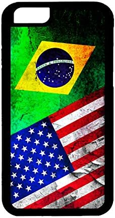 Apple iPhone 6 6s Plus Hybrid Case By InfoposUSA Brazil USA Flag