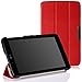MoKo LG G Pad 7.0 Case - Slim Lightweight Smart Shell Stand Cover Case with Auto Wake / Sleep for LG G Pad V400 / V410 (LTE) / VK410 / UK410 / LK430 (G Pad F7.0) 7-Inch Android Tablet, RED