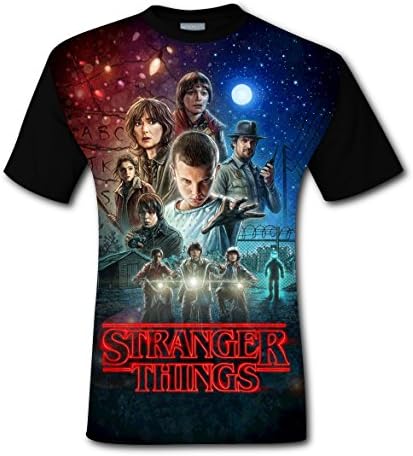 DUANZHENGXIA Various Stranger-Things Fashion Short Sleeve Printing T-shirts Mens Tees 3XL