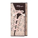 GDTK Women's Long Leather Purse Multi-card Position With Bandage Clutch Wallet Card Holder (Pink)