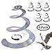 FDWOPHT Bird repellent,Efficient Spiral Bird Deterrent Device Reflect Light to Scare birds Away, Repel Birds,New Bird contral Better than Rods,Spikes,Bird Repeller -Set of 5 … (Spiral Bird Deterrent)