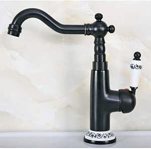 Grifos para fregadero Grifo Negro Aceite Bronce frotado Base de