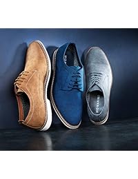 Marino Avenue Zapatos casuales para hombre - Zapatos de vestir de negocios de ante para hombre