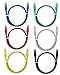 CAT 6 Ethernet Cable (1.5 Feet) LAN, UTP (18 inch) CAT6, RJ45, Network, Patch, Internet Cable - 6 Pack (1.5 ft)