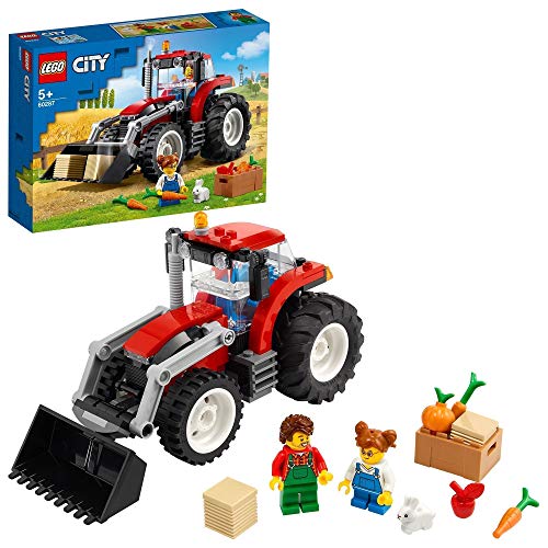 LEGO 60287 City Traktor Spielzeug, Bauernhof Set mit Minifiguren und Tierfiguren, Geschenkideen für Jungen und Mädchen…