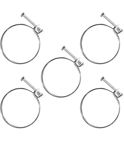 Lot De 2 Colliers De Serrage En Acier Inoxydable - Diamètre Réglable 140-160 Mm, Pour Tuyaux, Câbles, Fixation Solide