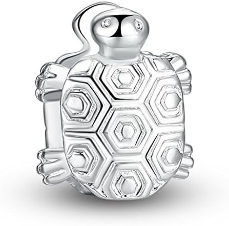 GDSTAR High Quality 925 Silver Sea Turtle Animal Charm Fit a Bracelet NecklaceJewelry