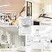 Meluoher 3m Adhesive Shower Coat Hooks - Decorative Wall Hooks for Kitchen Bathrooms Towel Coats Hats Keys Bags Hanging Hooks, 5 Pack (Round Base)