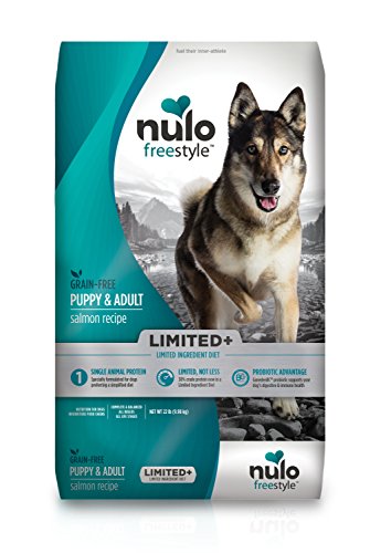 Nulo Puppy & Adult Freestyle Limited Plus Grain Free Dry Dog Food: All Natural Limited Ingredient Diet For Digestive & Immune Health - Allergy Sensitive Non Gmo (Salmon Recipe - 22 Lb Bag)