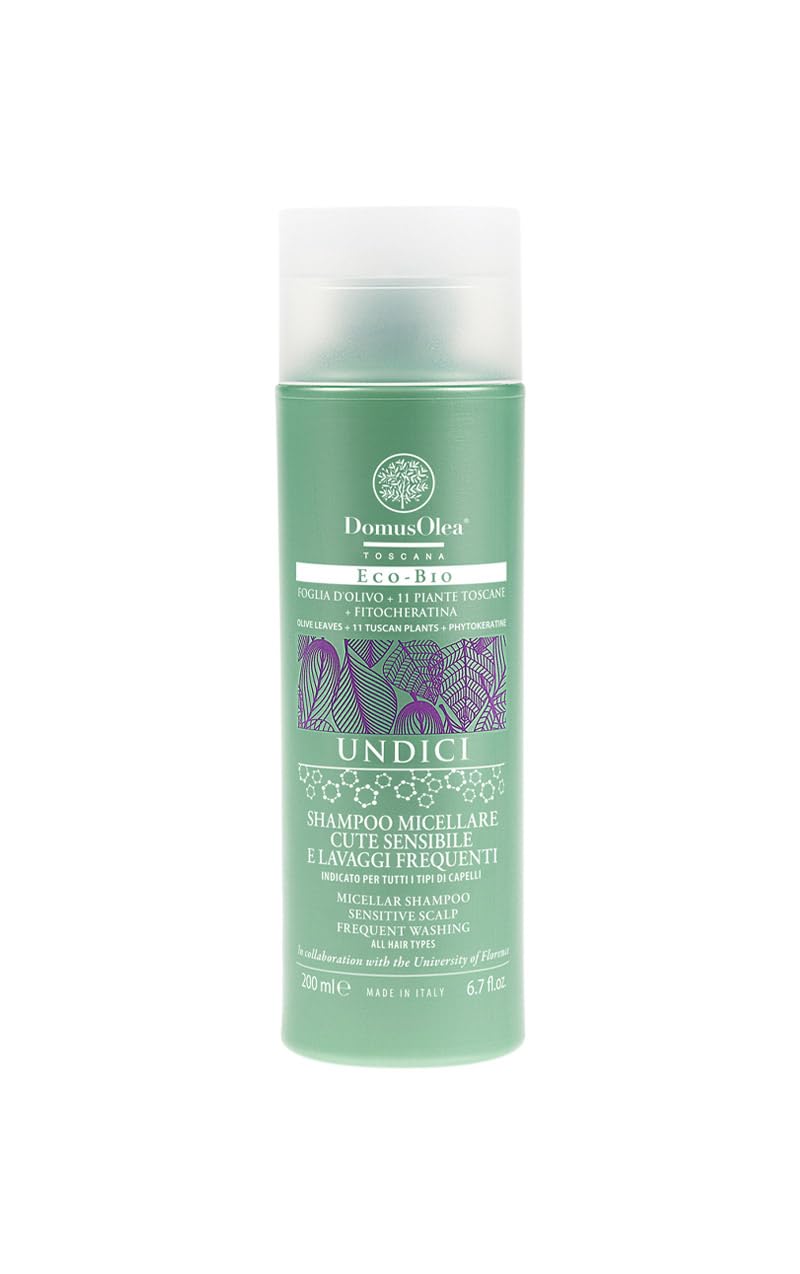 DOMUS OLEA TOSCANA SHAMPOO MICELLARE CUTE SENSIBLE AND FRESH WASHING 200 ML indicated for all hair types