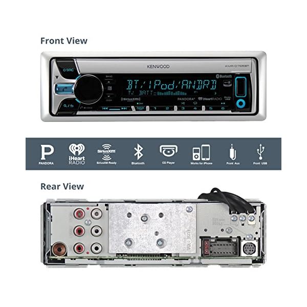 New-Kenwood-Marine-Boat-Bluetooth-CD-USB-MP3-Radio-Stereo-6X-Speakers-400-Watt-Marine-Amplifier-Amp