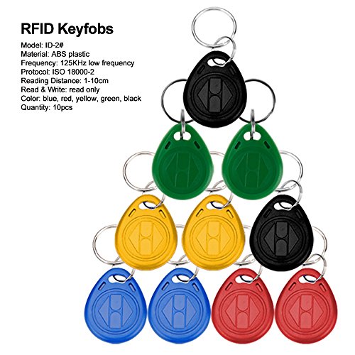 Standalone Access Control Keypad RFID 125KHz Card Reader Door Lock with 10 Proximity Key Fobs for Door Security System K2000 - Thumbnail 5