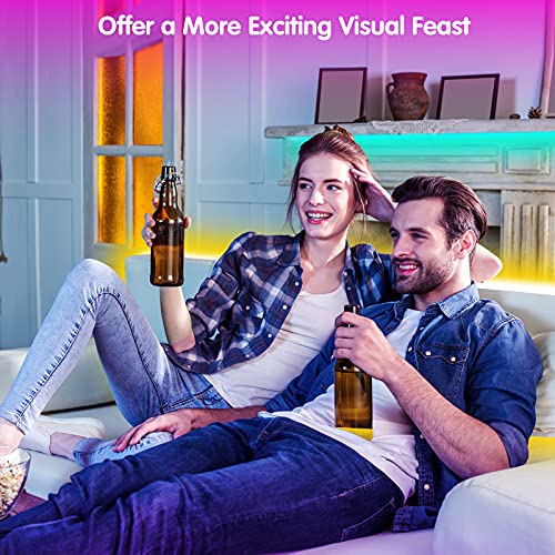 Led Lights for Bedroom 32.8ft , smareal Led Lights with 44 Key IR