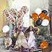 LeeSky 30Pcs Halloween Balloons & 12Pcs Confetti Balloons - Orange & Black - Halloween Party Decorations, Arch Kit, Baby Shower Decor