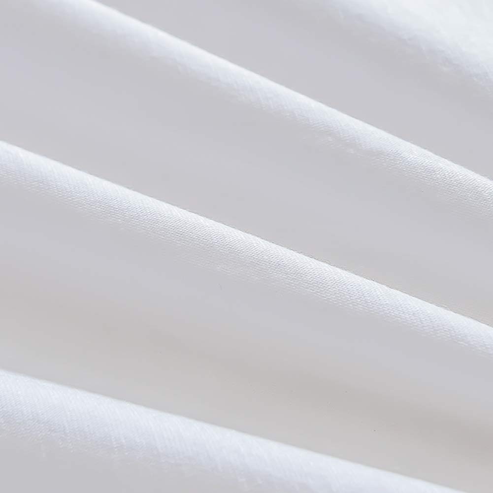 MH MYLUNE HOME Waterproof Mattress Protector Breathable Mattress Pad Cover Stretches up to 13inches Deep Pocket (White, Twin)