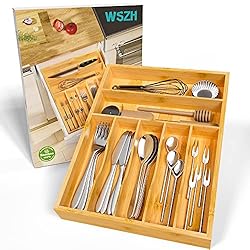 WUSHIZHUHUN Flatware Organizer Silverware Drawer